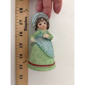 vtg. jasco adorabelles bisque porcelain bell figurine